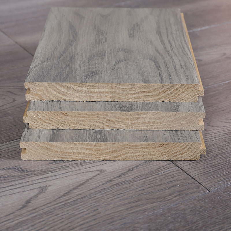 Tradition Wood Tile Wire Brushed Rectangle Oak Wood for Living Room Clearhalo 'Flooring 'Hardwood Flooring' 'hardwood_flooring' 'Home Improvement' 'home_improvement' 'home_improvement_hardwood_flooring' Walls and Ceiling' 7216271