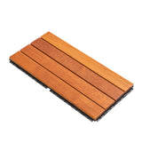 Tradition Smooth Wood Floor Tile Click Lock Teak Wood for Living Room Clearhalo 'Flooring 'Hardwood Flooring' 'hardwood_flooring' 'Home Improvement' 'home_improvement' 'home_improvement_hardwood_flooring' Walls and Ceiling' 7216317