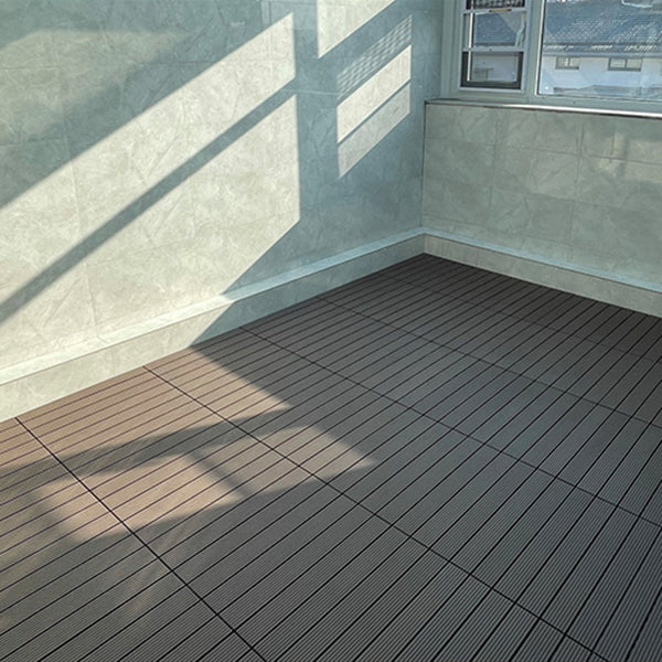 Tradition Rectangle Wood Tile Brown Engineered Wood for Patio Garden Clearhalo 'Flooring 'Hardwood Flooring' 'hardwood_flooring' 'Home Improvement' 'home_improvement' 'home_improvement_hardwood_flooring' Walls and Ceiling' 7216338