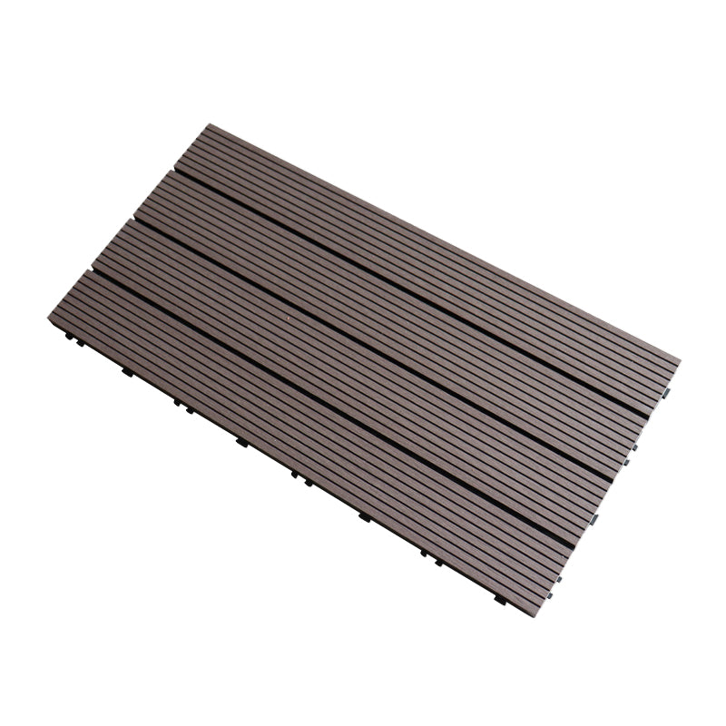 Tradition Rectangle Wood Tile Brown Engineered Wood for Patio Garden Coffee 1' x 2' Clearhalo 'Flooring 'Hardwood Flooring' 'hardwood_flooring' 'Home Improvement' 'home_improvement' 'home_improvement_hardwood_flooring' Walls and Ceiling' 7216345
