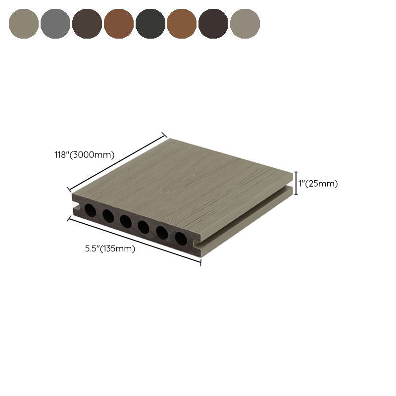 Contemporary Water Resistant Floor Tile Smooth Click Lock Engineered Wood for Patio Garden Clearhalo 'Flooring 'Hardwood Flooring' 'hardwood_flooring' 'Home Improvement' 'home_improvement' 'home_improvement_hardwood_flooring' Walls and Ceiling' 7218741