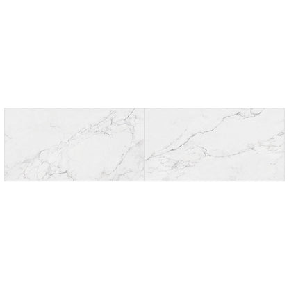 Marble Rectangular Singular Tile Mirrored Floor and Wall Tile White Clearhalo 'Floor Tiles & Wall Tiles' 'floor_tiles_wall_tiles' 'Flooring 'Home Improvement' 'home_improvement' 'home_improvement_floor_tiles_wall_tiles' Walls and Ceiling' 7218830