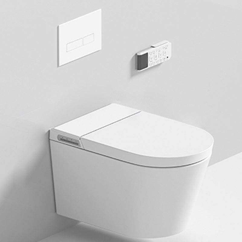 Modern Smart Enabled Wall Mounted Bidet Elongated All-In-One Smart Toilet White Toilet+ Water Tank Clearhalo 'Bathroom Remodel & Bathroom Fixtures' 'Bidets' 'Home Improvement' 'home_improvement' 'home_improvement_bidets' 'Toilets & Bidets' 7219839
