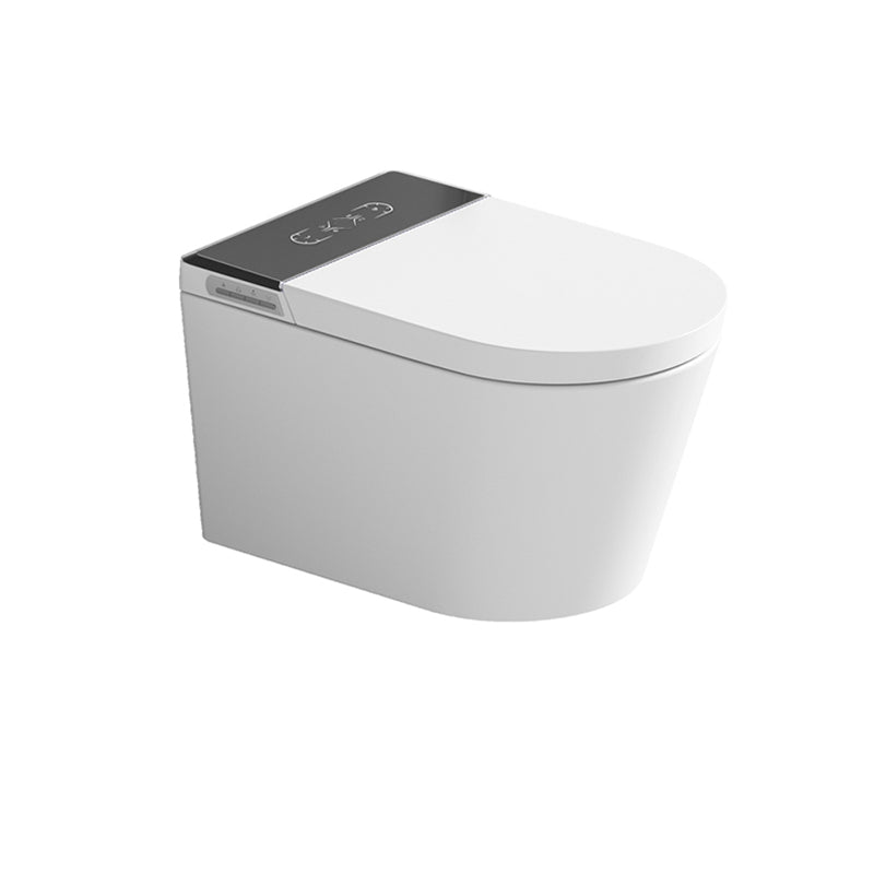 Modern Smart Enabled Wall Mounted Bidet Elongated All-In-One Smart Toilet Clearhalo 'Bathroom Remodel & Bathroom Fixtures' 'Bidets' 'Home Improvement' 'home_improvement' 'home_improvement_bidets' 'Toilets & Bidets' 7219845