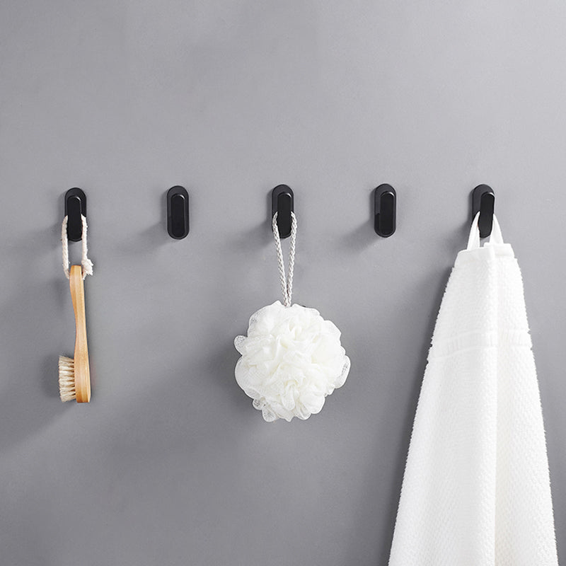 Modern bathroom Accessory as individual or as a set Matte Black Bathroom Hardware Clearhalo 'Bathroom Hardware Sets' 'Bathroom Hardware' 'Bathroom Remodel & Bathroom Fixtures' 'bathroom_hardware_sets' 'Home Improvement' 'home_improvement' 'home_improvement_bathroom_hardware_sets' 7219896