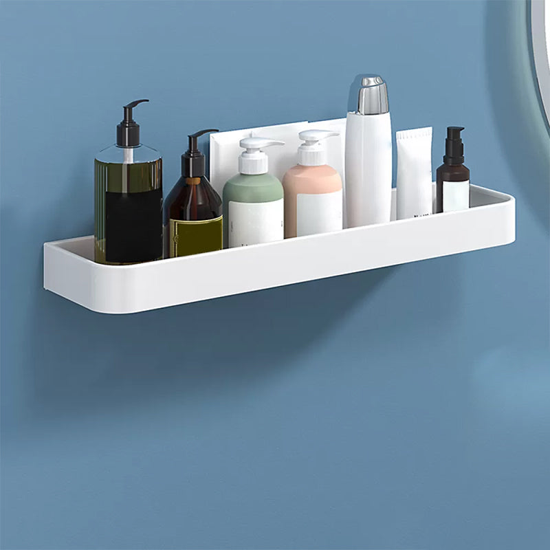 White 2-Piece Bathroom Hardware Modern Bathroom Accessory Set, Bath Shelf 1 Piece Bath Shelf (20"L ) Clearhalo 'Bathroom Hardware Sets' 'Bathroom Hardware' 'Bathroom Remodel & Bathroom Fixtures' 'bathroom_hardware_sets' 'Home Improvement' 'home_improvement' 'home_improvement_bathroom_hardware_sets' 7219922