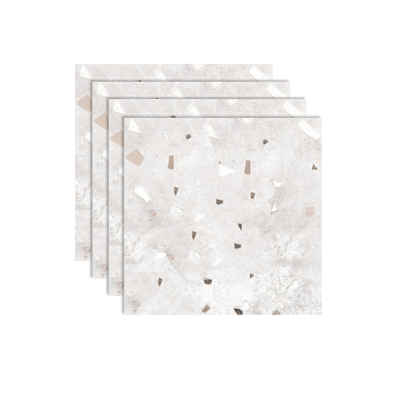Patterned Floor and Wall Tile Modern Mixed Material Singular Tile Light Gray 2' x 2' Clearhalo 'Floor Tiles & Wall Tiles' 'floor_tiles_wall_tiles' 'Flooring 'Home Improvement' 'home_improvement' 'home_improvement_floor_tiles_wall_tiles' Walls and Ceiling' 7221105