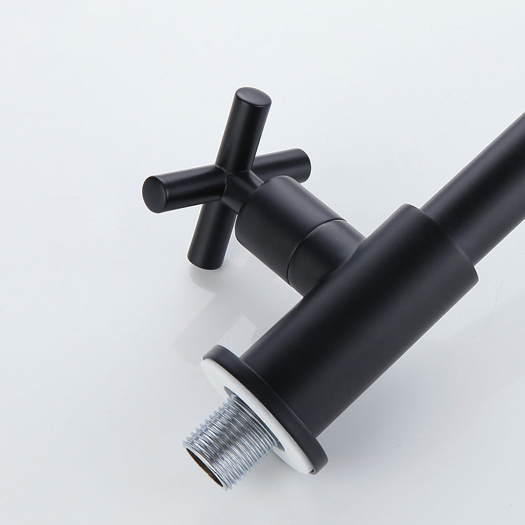 Widespread Wall Mounted Bathroom Sink Faucet Cross Handle Low Arc Faucet Clearhalo 'Bathroom Remodel & Bathroom Fixtures' 'Bathroom Sink Faucets' 'Bathroom Sinks & Faucet Components' 'bathroom_sink_faucets' 'Home Improvement' 'home_improvement' 'home_improvement_bathroom_sink_faucets' 7221179