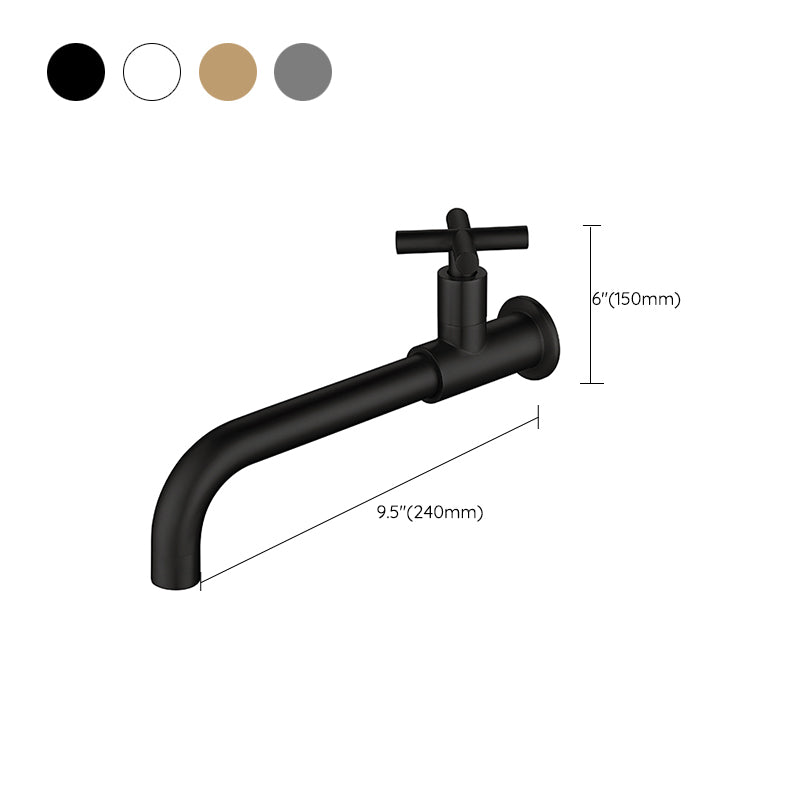 Widespread Wall Mounted Bathroom Sink Faucet Cross Handle Low Arc Faucet Clearhalo 'Bathroom Remodel & Bathroom Fixtures' 'Bathroom Sink Faucets' 'Bathroom Sinks & Faucet Components' 'bathroom_sink_faucets' 'Home Improvement' 'home_improvement' 'home_improvement_bathroom_sink_faucets' 7221202