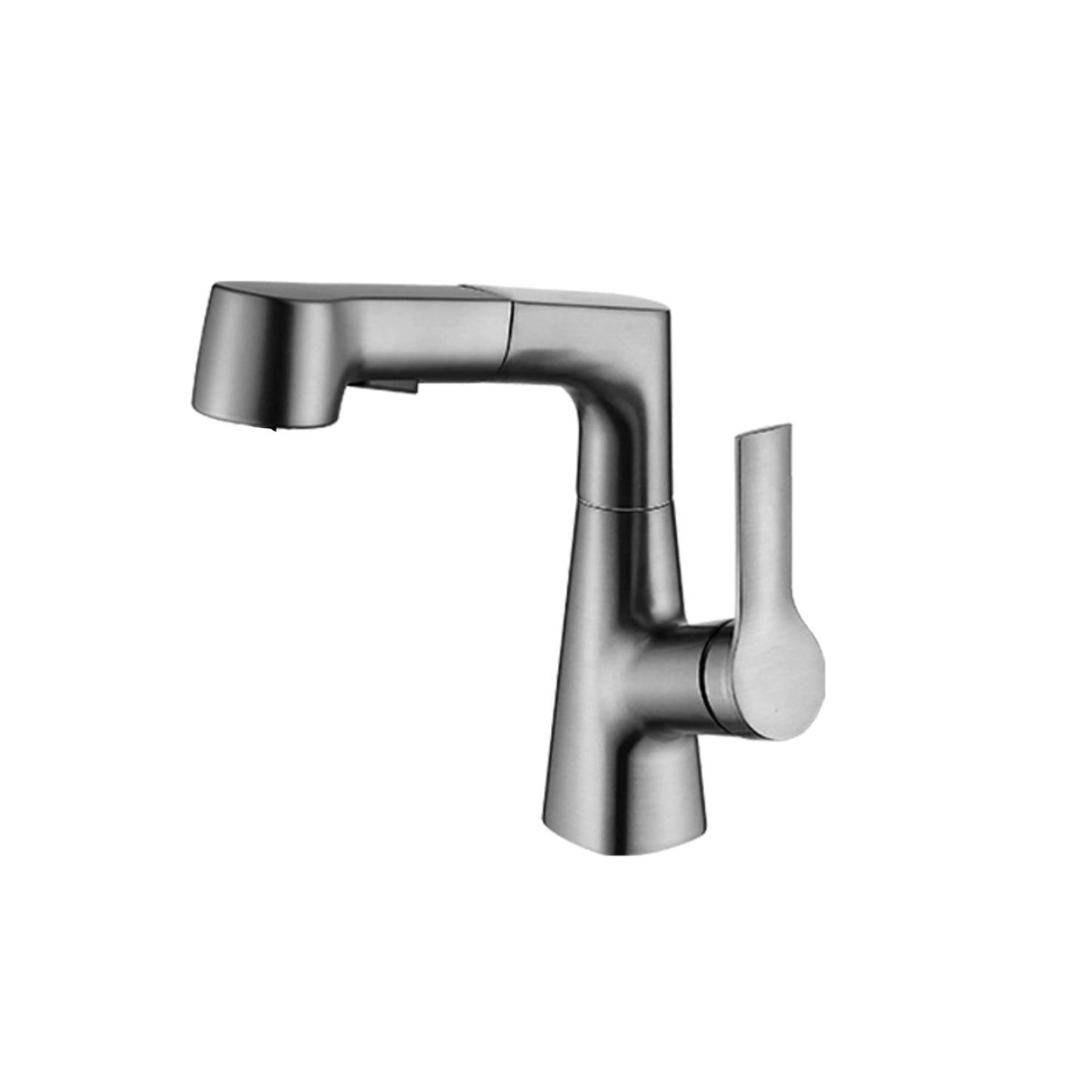 Modern Low Arc Sink Faucet with Single Handle Bathroom Lifting Faucet Clearhalo 'Bathroom Remodel & Bathroom Fixtures' 'Bathroom Sink Faucets' 'Bathroom Sinks & Faucet Components' 'bathroom_sink_faucets' 'Home Improvement' 'home_improvement' 'home_improvement_bathroom_sink_faucets' 7221230