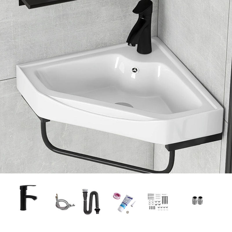 Contemporary Bathroom Sink with Pop-Up Drain Resin Specialty Wall Mount Bathroom Sink 17"L x 17"W x 8"H Unavailiable Sink with Faucet Clearhalo 'Bathroom Remodel & Bathroom Fixtures' 'Bathroom Sinks & Faucet Components' 'Bathroom Sinks' 'bathroom_sink' 'Home Improvement' 'home_improvement' 'home_improvement_bathroom_sink' 7221343