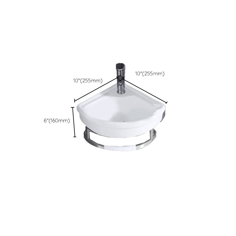 Contemporary Bathroom Sink with Pop-Up Drain Resin Specialty Wall Mount Bathroom Sink Clearhalo 'Bathroom Remodel & Bathroom Fixtures' 'Bathroom Sinks & Faucet Components' 'Bathroom Sinks' 'bathroom_sink' 'Home Improvement' 'home_improvement' 'home_improvement_bathroom_sink' 7221363