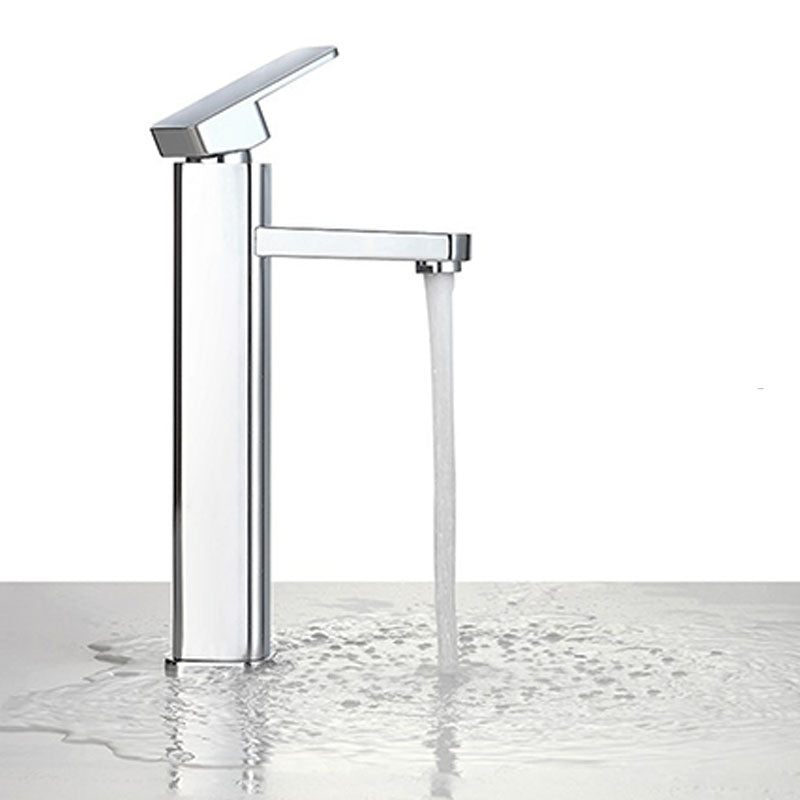 Bathroom Sink Ceramic Rectangular Faucet Single Rod Handle Sink Clearhalo 'Bathroom Remodel & Bathroom Fixtures' 'Bathroom Sinks & Faucet Components' 'Bathroom Sinks' 'bathroom_sink' 'Home Improvement' 'home_improvement' 'home_improvement_bathroom_sink' 7221452