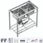 Modern Style Kitchen Sink All-in-one Kitchen Sink with Drain Assembly 31.5"L x 18"W x 31.5"H Sink with Faucet Hot Cold Water Dispensers Clearhalo 'Home Improvement' 'home_improvement' 'home_improvement_kitchen_sinks' 'Kitchen Remodel & Kitchen Fixtures' 'Kitchen Sinks & Faucet Components' 'Kitchen Sinks' 'kitchen_sinks' 7221474
