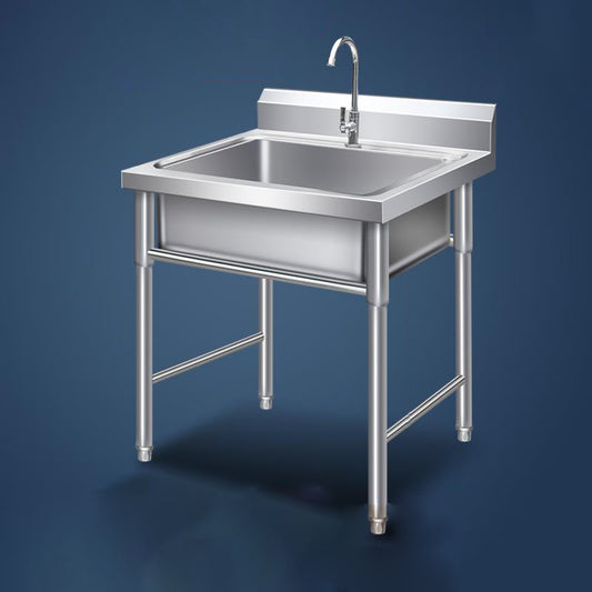 Modern Style Kitchen Sink Stainless Steel Kitchen Sink with Frame Clearhalo 'Home Improvement' 'home_improvement' 'home_improvement_kitchen_sinks' 'Kitchen Remodel & Kitchen Fixtures' 'Kitchen Sinks & Faucet Components' 'Kitchen Sinks' 'kitchen_sinks' 7221518
