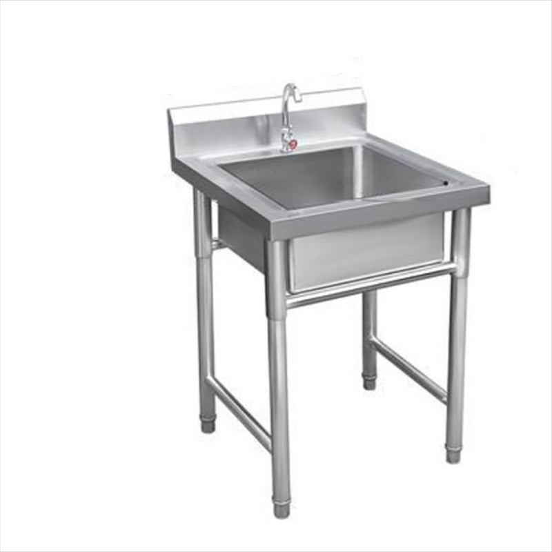 Modern Style Kitchen Sink Stainless Steel Kitchen Sink with Frame 20"L x 20"W x 31.5"H Clearhalo 'Home Improvement' 'home_improvement' 'home_improvement_kitchen_sinks' 'Kitchen Remodel & Kitchen Fixtures' 'Kitchen Sinks & Faucet Components' 'Kitchen Sinks' 'kitchen_sinks' 7221528
