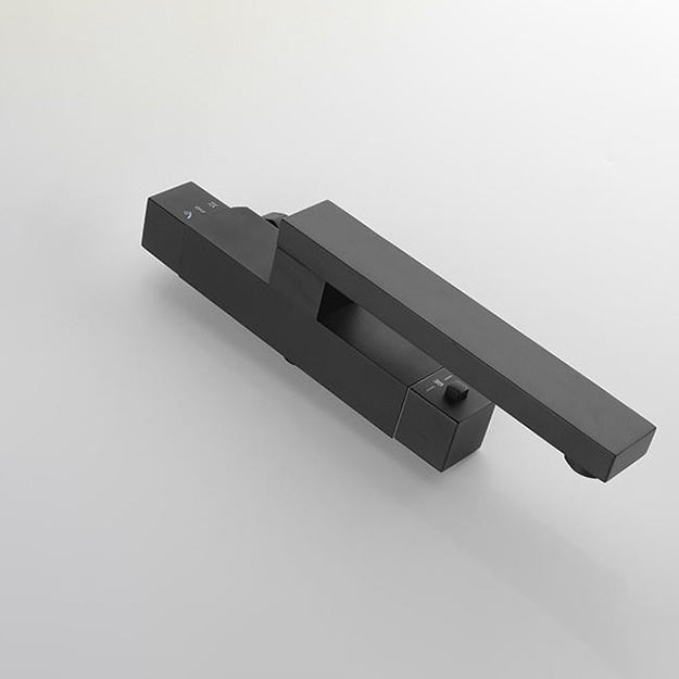 Modern Bathroom Faucet Solid Color Wall Mounted Faucet with Handheld Shower Head Clearhalo 'Bathroom Remodel & Bathroom Fixtures' 'Bathtub Faucets' 'bathtub_faucets' 'Home Improvement' 'home_improvement' 'home_improvement_bathtub_faucets' 7221571