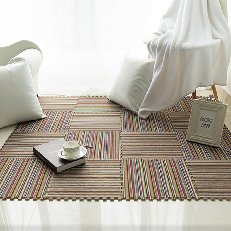 Living Room Carpet Tiles Interlocking Square Stain Resistant Carpet Tiles Clearhalo 'Carpet Tiles & Carpet Squares' 'carpet_tiles_carpet_squares' 'Flooring 'Home Improvement' 'home_improvement' 'home_improvement_carpet_tiles_carpet_squares' Walls and Ceiling' 7221692