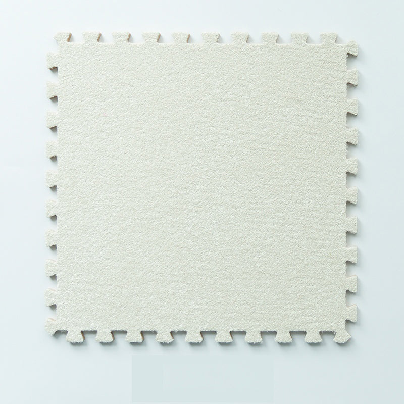 Modern Carpet Tiles Square Interlocking Stain Resistant Carpet Tiles Off-White 2' x 2' Clearhalo 'Carpet Tiles & Carpet Squares' 'carpet_tiles_carpet_squares' 'Flooring 'Home Improvement' 'home_improvement' 'home_improvement_carpet_tiles_carpet_squares' Walls and Ceiling' 7221699