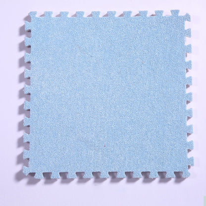 Modern Carpet Tiles Square Interlocking Stain Resistant Carpet Tiles Sky Blue Clearhalo 'Carpet Tiles & Carpet Squares' 'carpet_tiles_carpet_squares' 'Flooring 'Home Improvement' 'home_improvement' 'home_improvement_carpet_tiles_carpet_squares' Walls and Ceiling' 7221703