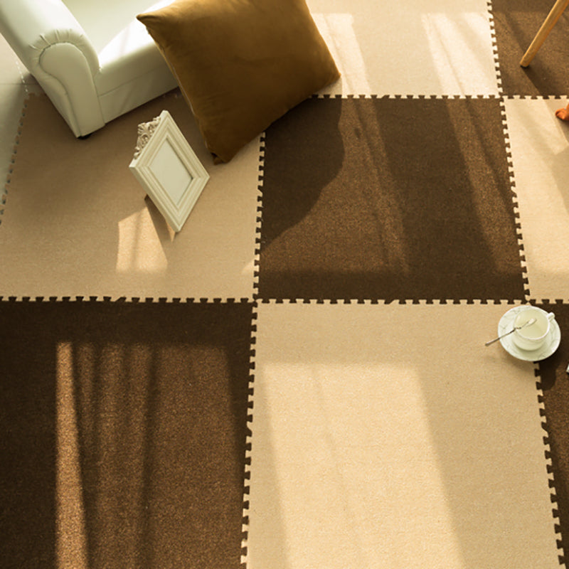 Modern Carpet Tiles Square Interlocking Stain Resistant Carpet Tiles Clearhalo 'Carpet Tiles & Carpet Squares' 'carpet_tiles_carpet_squares' 'Flooring 'Home Improvement' 'home_improvement' 'home_improvement_carpet_tiles_carpet_squares' Walls and Ceiling' 7221724