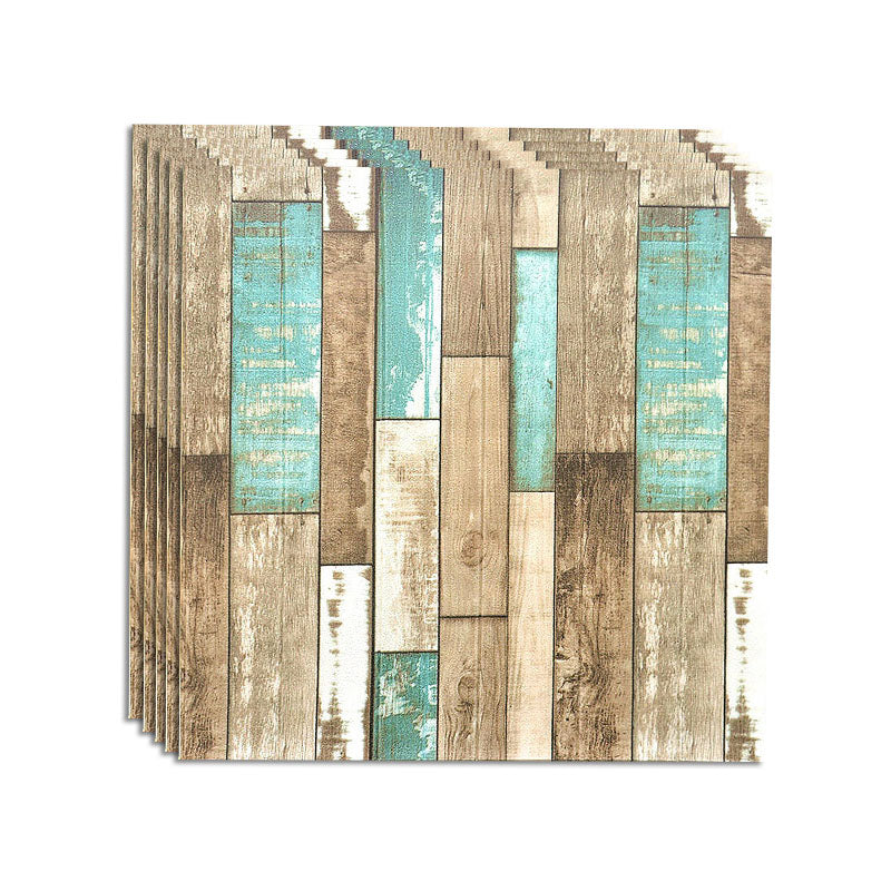 Farmhouse Wood Paneling Smooth Wall Interior Wood Plank Set of 5 Blue-Grey-Yellow Clearhalo 'Flooring 'Home Improvement' 'home_improvement' 'home_improvement_wall_paneling' 'Wall Paneling' 'wall_paneling' 'Walls & Ceilings' Walls and Ceiling' 7221825