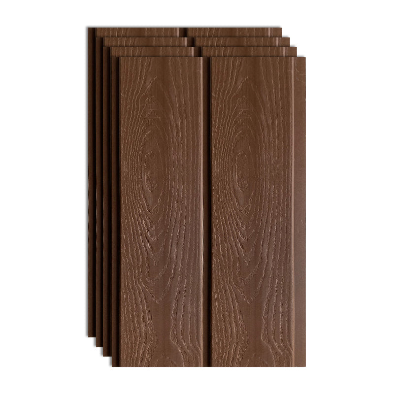 Modern Style Pearl Wainscoting Wood Grain Wall Access Panel Peel and Stick Wall Tile Dark Brown Clearhalo 'Flooring 'Home Improvement' 'home_improvement' 'home_improvement_wall_paneling' 'Wall Paneling' 'wall_paneling' 'Walls & Ceilings' Walls and Ceiling' 7221891