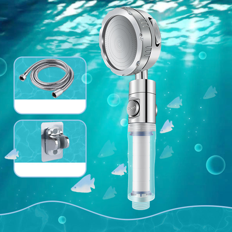 Bathroom Shower Head Brass Round Strainer Shower Head with Hose Shower & 59" Hose & Wall Seat Clearhalo 'Bathroom Remodel & Bathroom Fixtures' 'Home Improvement' 'home_improvement' 'home_improvement_shower_heads' 'Shower Heads' 'shower_heads' 'Showers & Bathtubs Plumbing' 'Showers & Bathtubs' 7222019