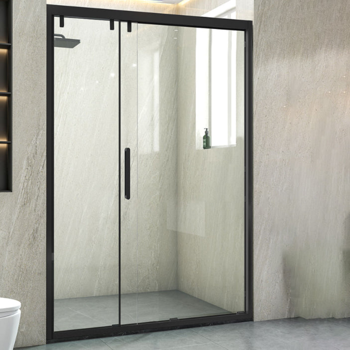 Frame Transparent Shower Doors Pivot Tempered Shower Bath Door Clearhalo 'Bathroom Remodel & Bathroom Fixtures' 'Home Improvement' 'home_improvement' 'home_improvement_shower_tub_doors' 'Shower and Tub Doors' 'shower_tub_doors' 'Showers & Bathtubs' 7222768