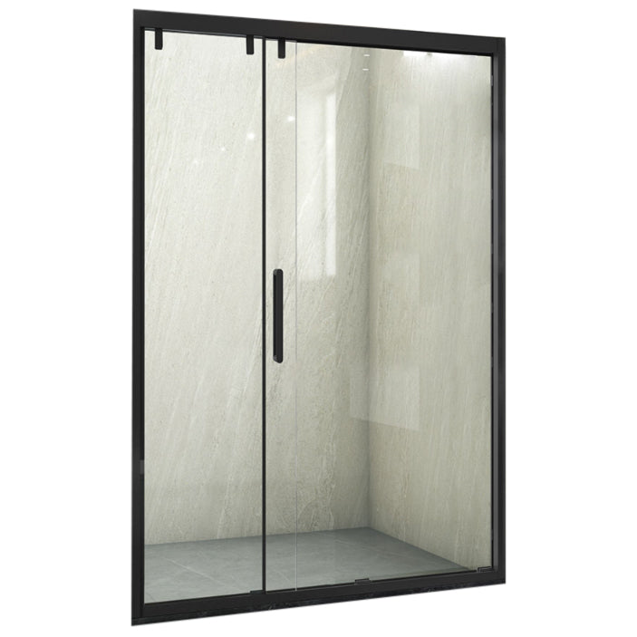 Frame Transparent Shower Doors Pivot Tempered Shower Bath Door Right Clearhalo 'Bathroom Remodel & Bathroom Fixtures' 'Home Improvement' 'home_improvement' 'home_improvement_shower_tub_doors' 'Shower and Tub Doors' 'shower_tub_doors' 'Showers & Bathtubs' 7222771