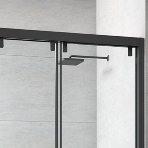 Frame Transparent Shower Doors Pivot Tempered Shower Bath Door Clearhalo 'Bathroom Remodel & Bathroom Fixtures' 'Home Improvement' 'home_improvement' 'home_improvement_shower_tub_doors' 'Shower and Tub Doors' 'shower_tub_doors' 'Showers & Bathtubs' 7222772