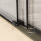 Single Sliding Frame Shower Bath Door Black Clear Shower Doors Clearhalo 'Bathroom Remodel & Bathroom Fixtures' 'Home Improvement' 'home_improvement' 'home_improvement_shower_tub_doors' 'Shower and Tub Doors' 'shower_tub_doors' 'Showers & Bathtubs' 7222797