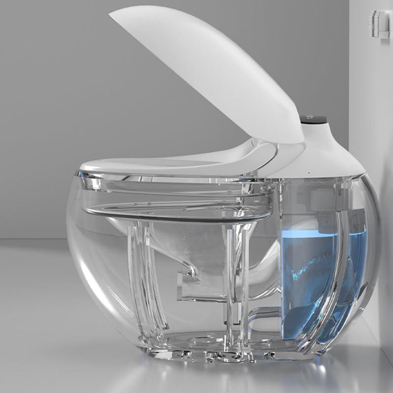 Contemporary Floor Mount Toilet Bowl Heated Seat Included Urine Toilet for Washroom Clearhalo 'Bathroom Remodel & Bathroom Fixtures' 'Home Improvement' 'home_improvement' 'home_improvement_toilets' 'Toilets & Bidets' 'Toilets' 7224823