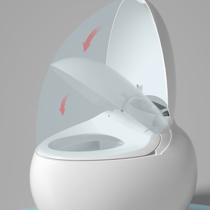 Contemporary Floor Mount Toilet Bowl Heated Seat Included Urine Toilet for Washroom Clearhalo 'Bathroom Remodel & Bathroom Fixtures' 'Home Improvement' 'home_improvement' 'home_improvement_toilets' 'Toilets & Bidets' 'Toilets' 7224825