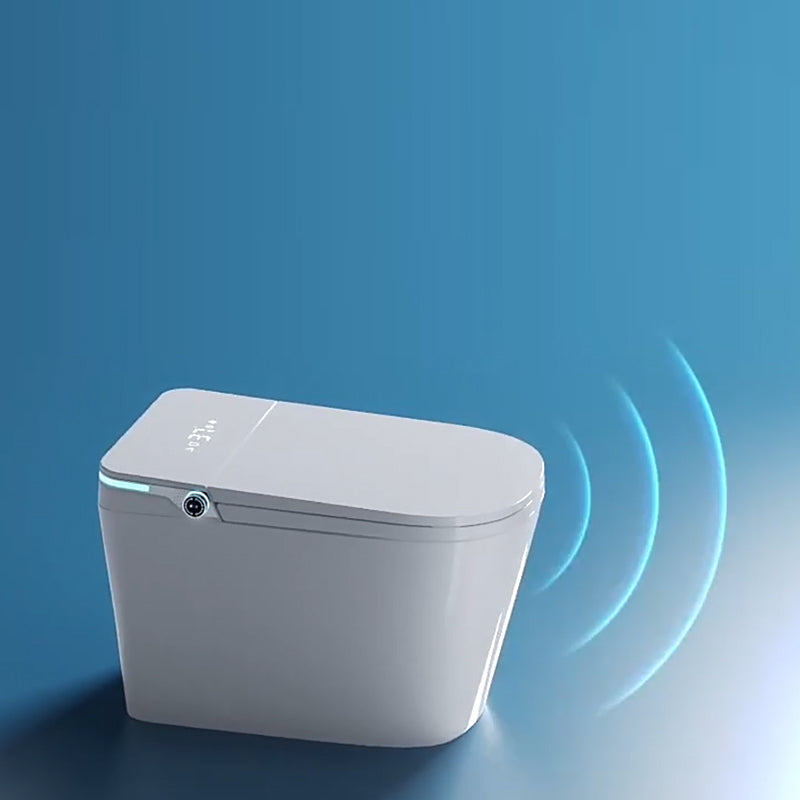 Contemporary Floor Mounted Toilet Bowl Heated Seat Included Urine Toilet for Washroom Clearhalo 'Bathroom Remodel & Bathroom Fixtures' 'Home Improvement' 'home_improvement' 'home_improvement_toilets' 'Toilets & Bidets' 'Toilets' 7224833