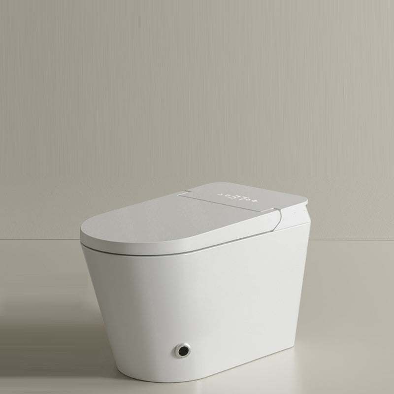 Modern Floor Mounted Toilet Heated Seat Included Urine Toilet for Washroom Automatic Lid( Top Configuration) 14" Clearhalo 'Bathroom Remodel & Bathroom Fixtures' 'Home Improvement' 'home_improvement' 'home_improvement_toilets' 'Toilets & Bidets' 'Toilets' 7224844
