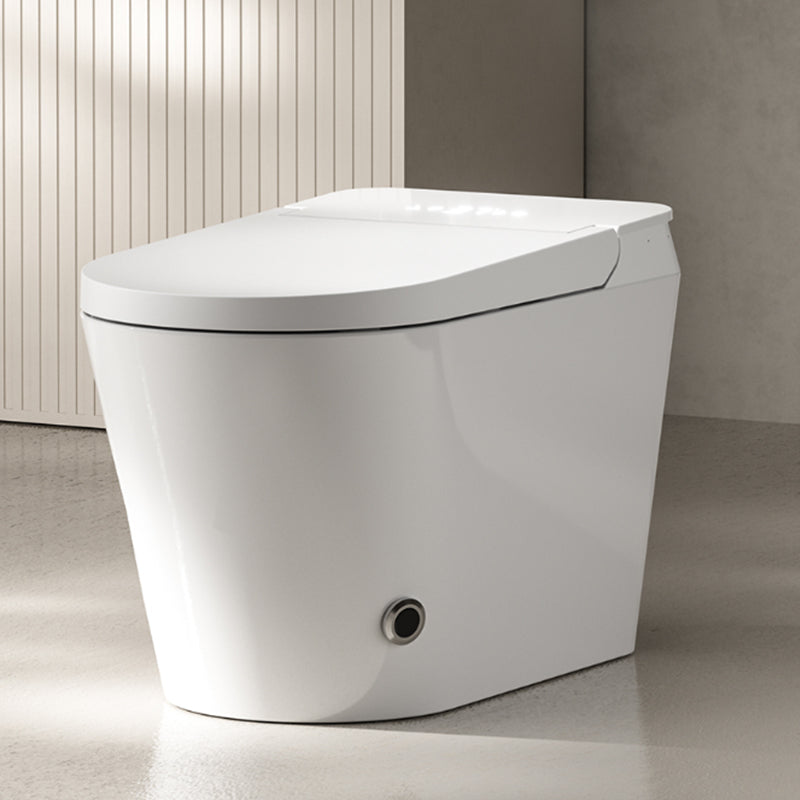 Modern Floor Mounted Toilet Heated Seat Included Urine Toilet for Washroom Automatic Lid( Top Configuration) 16" Clearhalo 'Bathroom Remodel & Bathroom Fixtures' 'Home Improvement' 'home_improvement' 'home_improvement_toilets' 'Toilets & Bidets' 'Toilets' 7224845