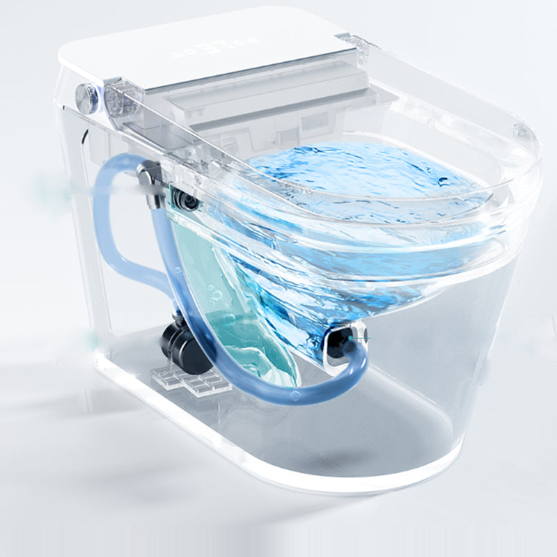 Modern Floor Mounted Toilet Heated Seat Included Urine Toilet for Washroom Clearhalo 'Bathroom Remodel & Bathroom Fixtures' 'Home Improvement' 'home_improvement' 'home_improvement_toilets' 'Toilets & Bidets' 'Toilets' 7224852