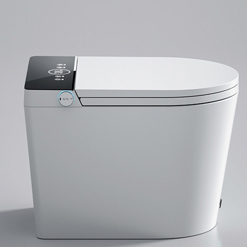 Contemporary Floor Mount Toilet Heated Seat Included Urine Toilet for Washroom Black Clearhalo 'Bathroom Remodel & Bathroom Fixtures' 'Home Improvement' 'home_improvement' 'home_improvement_toilets' 'Toilets & Bidets' 'Toilets' 7224874