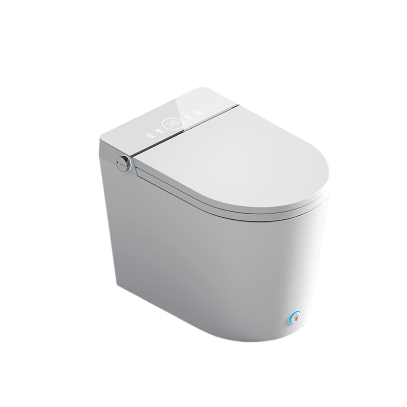 Contemporary Floor Mount Toilet Heated Seat Included Urine Toilet for Washroom Clearhalo 'Bathroom Remodel & Bathroom Fixtures' 'Home Improvement' 'home_improvement' 'home_improvement_toilets' 'Toilets & Bidets' 'Toilets' 7224878