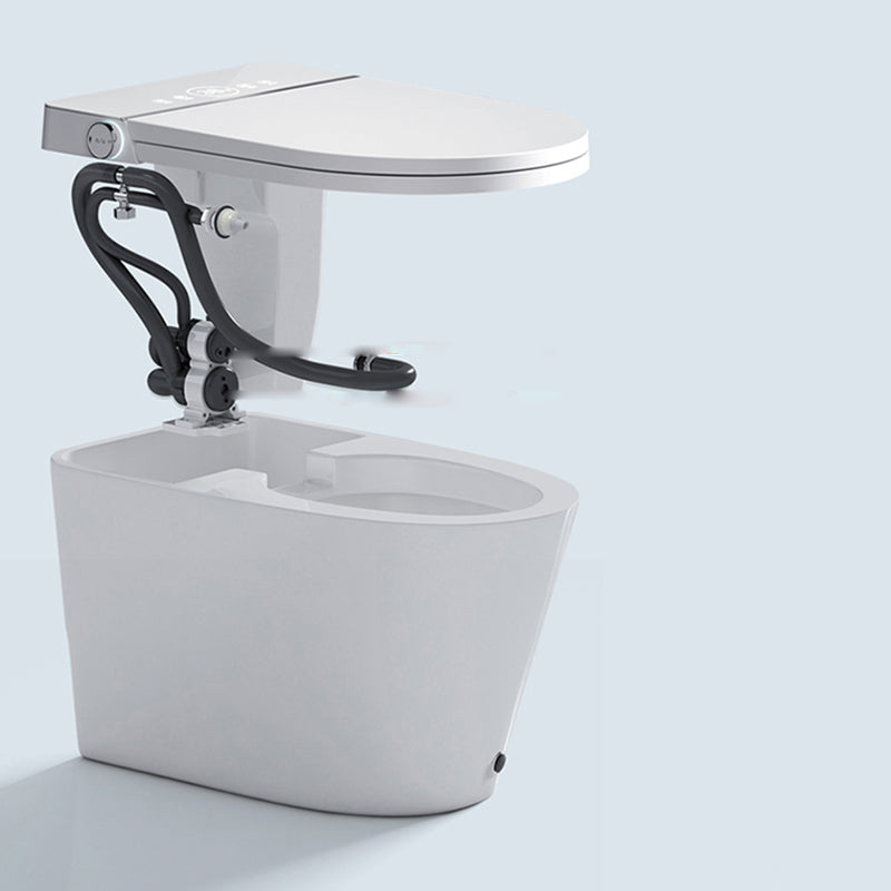 Contemporary Floor Mount Toilet Heated Seat Included Urine Toilet for Washroom Clearhalo 'Bathroom Remodel & Bathroom Fixtures' 'Home Improvement' 'home_improvement' 'home_improvement_toilets' 'Toilets & Bidets' 'Toilets' 7224882