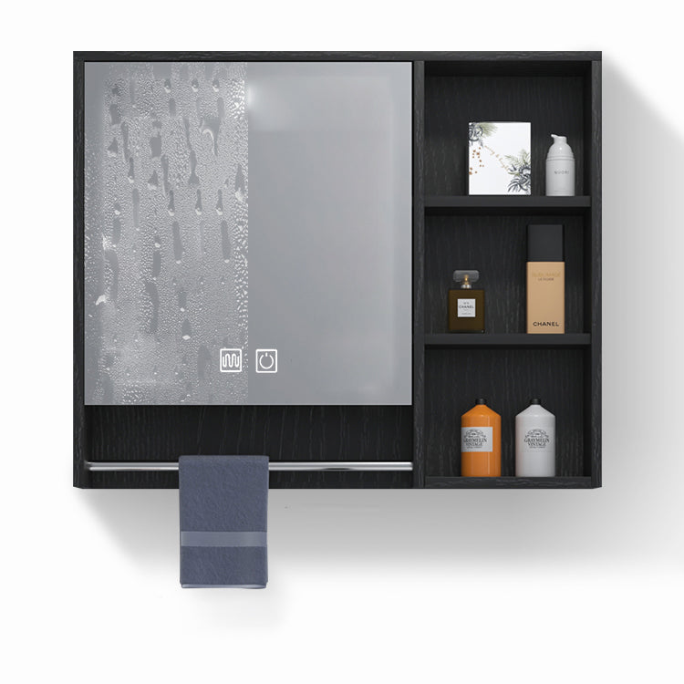 Modern Wall Mount Bathroom Vanity Black Glass Single-Sink Rectangular Vanity Sink Clearhalo 'Bathroom Remodel & Bathroom Fixtures' 'Bathroom Vanities' 'bathroom_vanities' 'Home Improvement' 'home_improvement' 'home_improvement_bathroom_vanities' 7224942