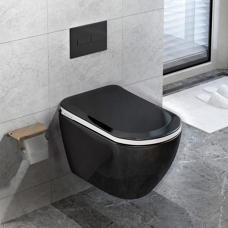 Scandinavian Wall Hung Toilet Set Elongated Bowl Shape Smart Bidet Clearhalo 'Bathroom Remodel & Bathroom Fixtures' 'Bidets' 'Home Improvement' 'home_improvement' 'home_improvement_bidets' 'Toilets & Bidets' 7225656