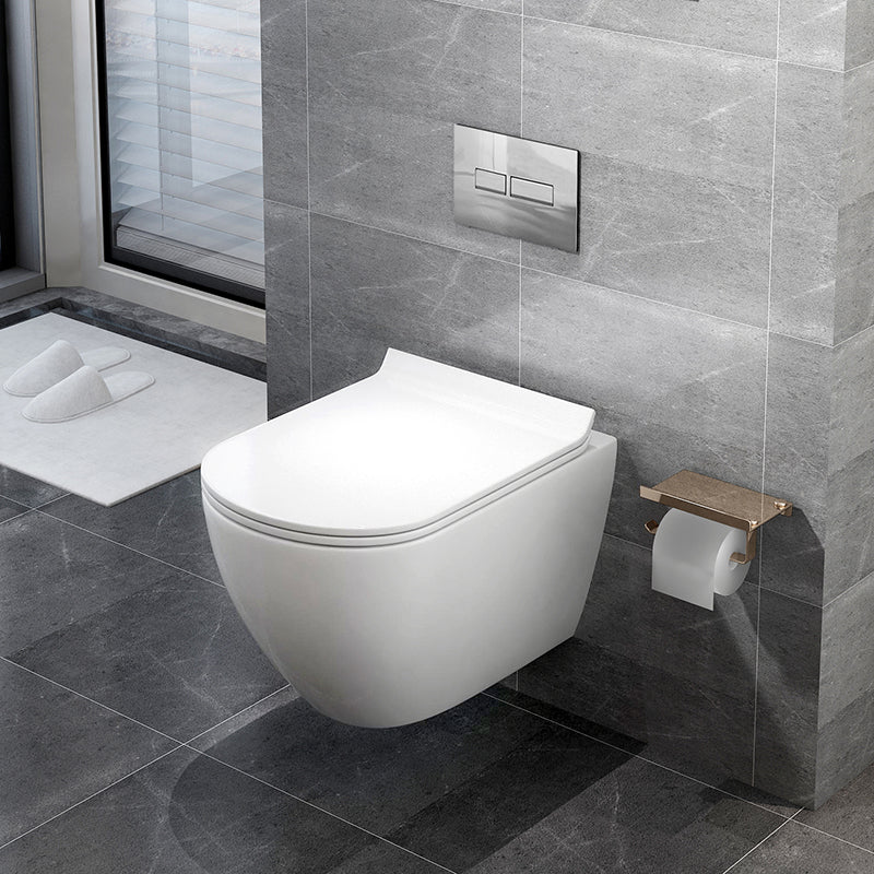 Scandinavian Wall Hung Toilet Set Elongated Bowl Shape Smart Bidet Clearhalo 'Bathroom Remodel & Bathroom Fixtures' 'Bidets' 'Home Improvement' 'home_improvement' 'home_improvement_bidets' 'Toilets & Bidets' 7225658