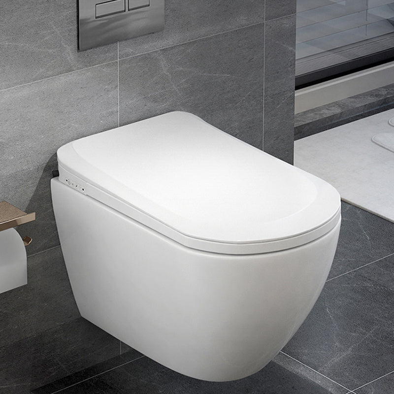 Scandinavian Wall Hung Toilet Set Elongated Bowl Shape Smart Bidet Clearhalo 'Bathroom Remodel & Bathroom Fixtures' 'Bidets' 'Home Improvement' 'home_improvement' 'home_improvement_bidets' 'Toilets & Bidets' 7225666