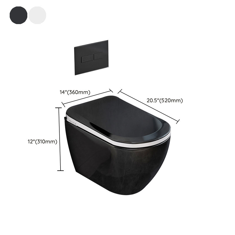 Scandinavian Wall Hung Toilet Set Elongated Bowl Shape Smart Bidet Clearhalo 'Bathroom Remodel & Bathroom Fixtures' 'Bidets' 'Home Improvement' 'home_improvement' 'home_improvement_bidets' 'Toilets & Bidets' 7225669