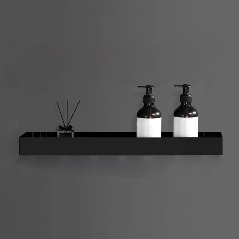 Modern Bathroom Accessories Hardware Set Bath Shelf Bathroom Accessory Kit Black Square Bath Shelf (20"L) Clearhalo 'Bathroom Hardware Sets' 'Bathroom Hardware' 'Bathroom Remodel & Bathroom Fixtures' 'bathroom_hardware_sets' 'Home Improvement' 'home_improvement' 'home_improvement_bathroom_hardware_sets' 7225696