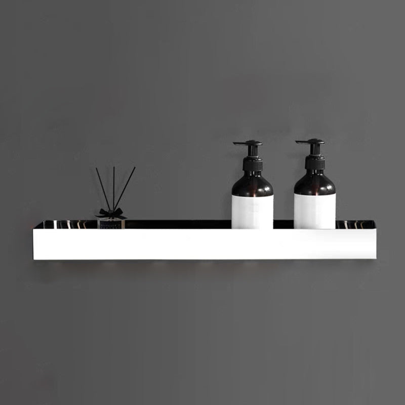 Modern Bathroom Accessories Hardware Set Bath Shelf Bathroom Accessory Kit Silver Square Bath Shelf (20"L) Clearhalo 'Bathroom Hardware Sets' 'Bathroom Hardware' 'Bathroom Remodel & Bathroom Fixtures' 'bathroom_hardware_sets' 'Home Improvement' 'home_improvement' 'home_improvement_bathroom_hardware_sets' 7225712