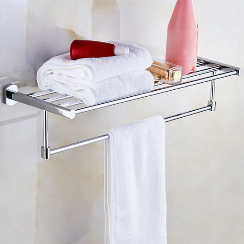 Modern Bath Hardware Set Stainless Steel Paper Holder Towel Bar Bathroom Accessory Kit Clearhalo 'Bathroom Hardware Sets' 'Bathroom Hardware' 'Bathroom Remodel & Bathroom Fixtures' 'bathroom_hardware_sets' 'Home Improvement' 'home_improvement' 'home_improvement_bathroom_hardware_sets' 7225717