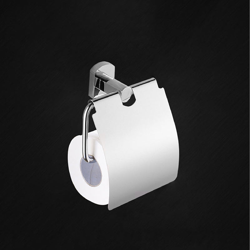 Modern Bath Hardware Set Stainless Steel Paper Holder Towel Bar Bathroom Accessory Kit Toilet Paper Holder Clearhalo 'Bathroom Hardware Sets' 'Bathroom Hardware' 'Bathroom Remodel & Bathroom Fixtures' 'bathroom_hardware_sets' 'Home Improvement' 'home_improvement' 'home_improvement_bathroom_hardware_sets' 7225718